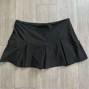Black Pleated Skort